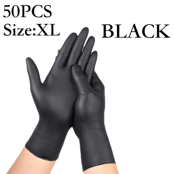 Disposable Black Nitrile Gloves